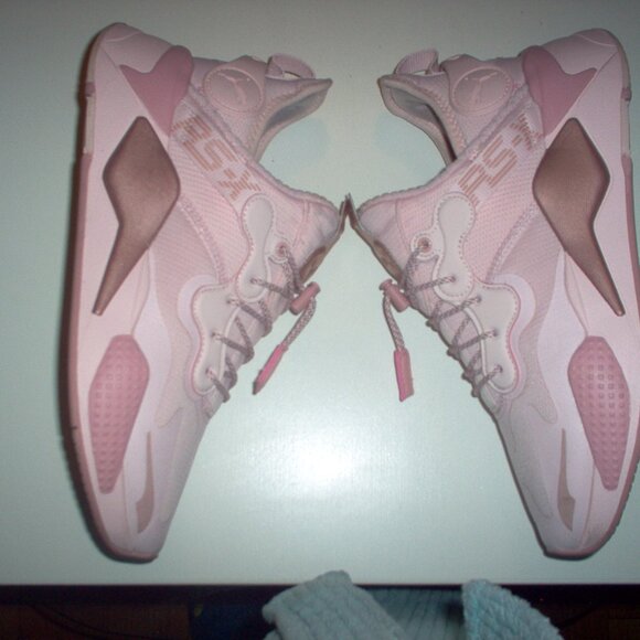 Women's PUMA RS‑X T3CH Casual Lace-Up Shoes 387130-01 Pink Rose - Picture 3 of 6